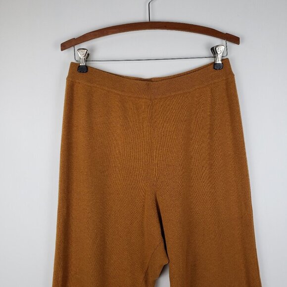 Alex Mill Chris Sweater Pants Pull On Merino Wool Blend Mustard Cropped Size L - Picture 3 of 7